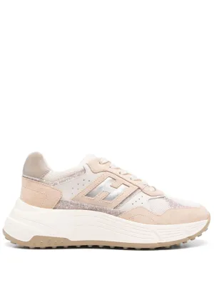 Hi-fi leather sneakers