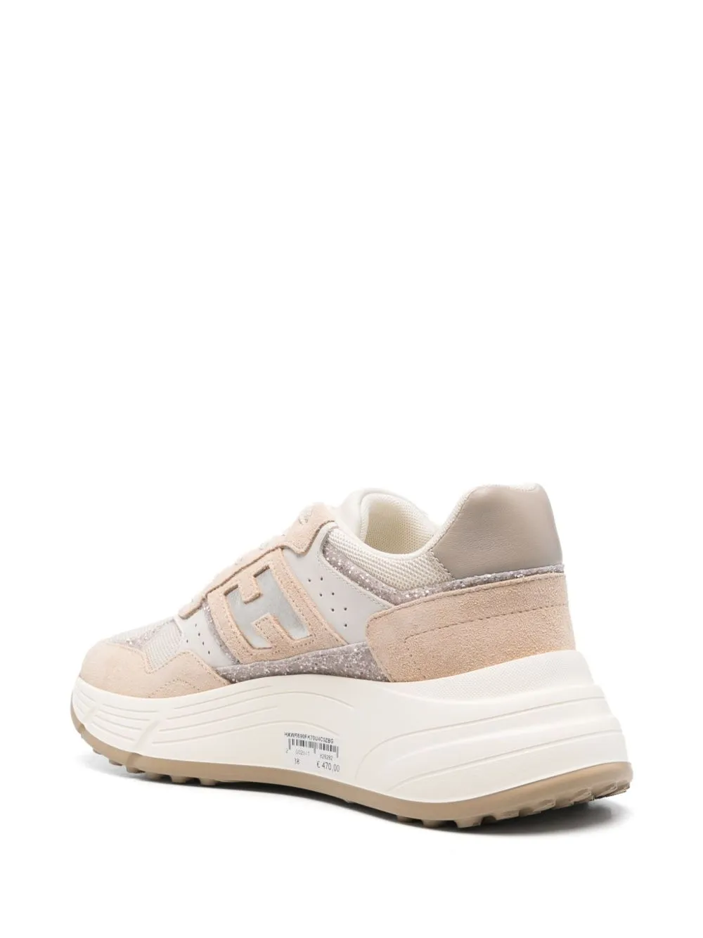 Hi-fi leather sneakers