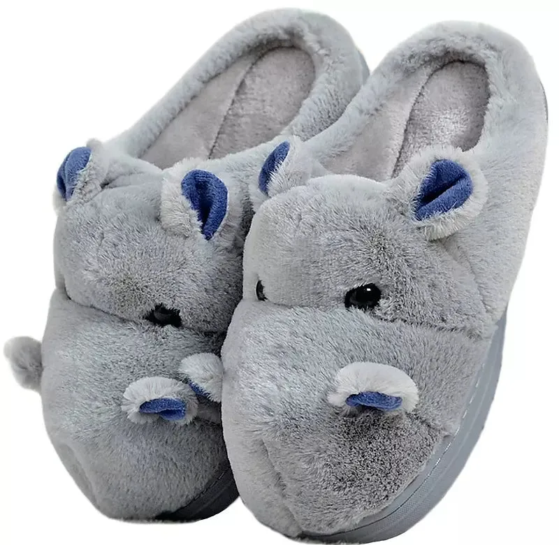 Hippo Slippers Winter Warm Home shoes