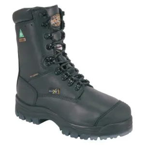 Honeywell 45 Series Leather 8 in Thermal Lace-Up Composite Toe Boots, Size 7, Black, 45680C-BLK-070