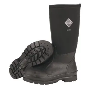 Honeywell Chore Classic Work Boots, Size 8, 16 in H, Neoprene/Nylon, Black, CHH-000A-BL-080