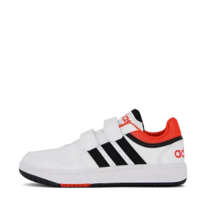 Hoops Lifestyle Basketball Hook-and-Loop Shoes Cloud White / Core Black / Bright Red