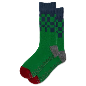 HOTSOX Men's Grid Non-Skid Slipper Sock