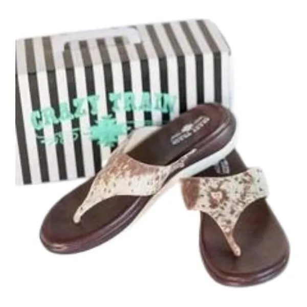 HOUSTON HIDE FLOP SANDALS-COWHIDE