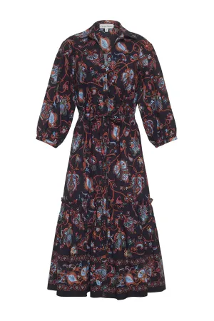 Hutton Dress | Marcel Black Coral