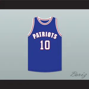 Jacob 10 Will Foster High School Patriots Blue Basketball Jersey The Red Sneakers