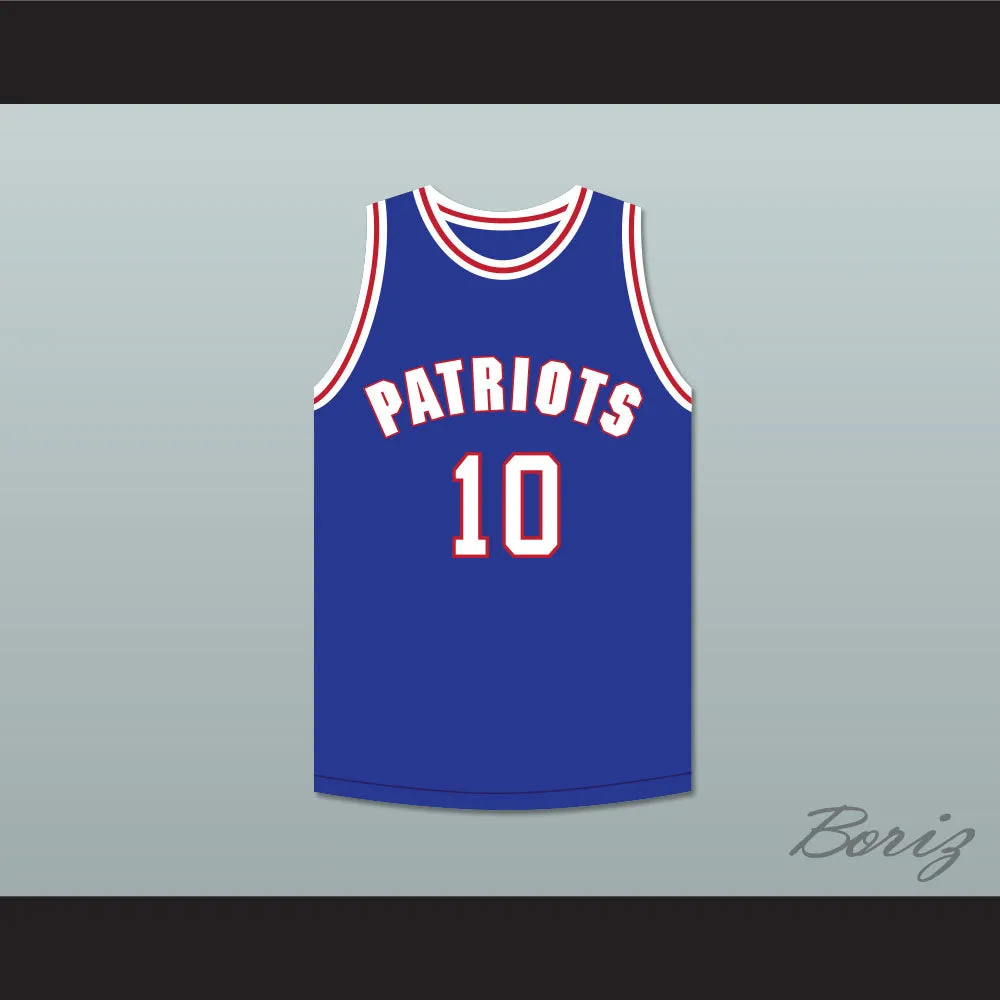 Jacob 10 Will Foster High School Patriots Blue Basketball Jersey The Red Sneakers