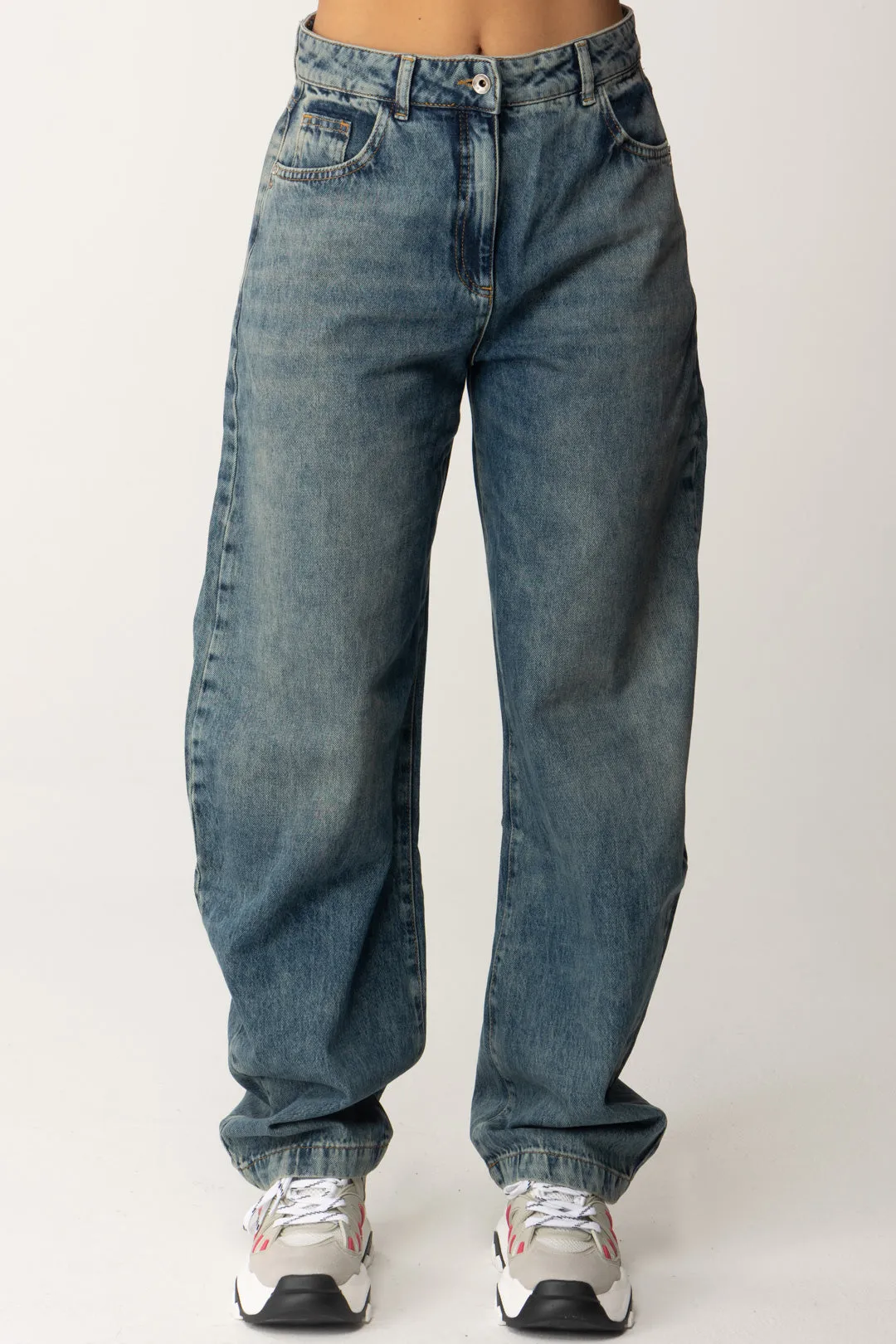 Jeans Baggy a Vita Alta