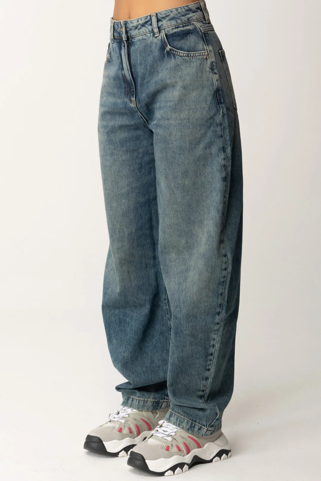 Jeans Baggy a Vita Alta