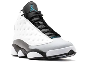 Jordan Mens 13 Retro White/Black/Wolf Grey/Tropical Teal 414571-115 10.5