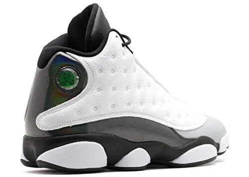 Jordan Mens 13 Retro White/Black/Wolf Grey/Tropical Teal 414571-115 10.5