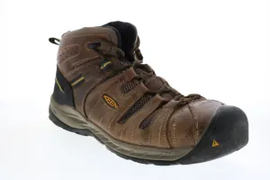Keen Flint II 1023228 Mens Brown Leather Lace Up Work Boots