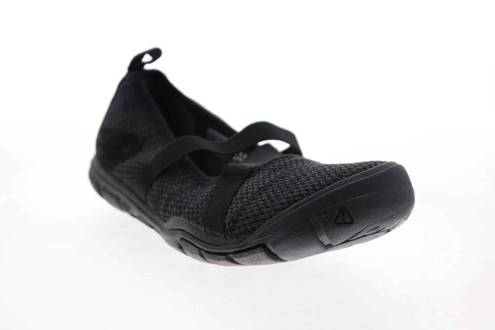 Keen Hush Knit Mj 1020375 Womens Black Canvas Strap Mary Jane Flats Shoes