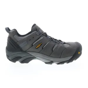 Keen Lansing Low 1023204 Mens Gray Extra Wide Leather Athletic Work Shoes