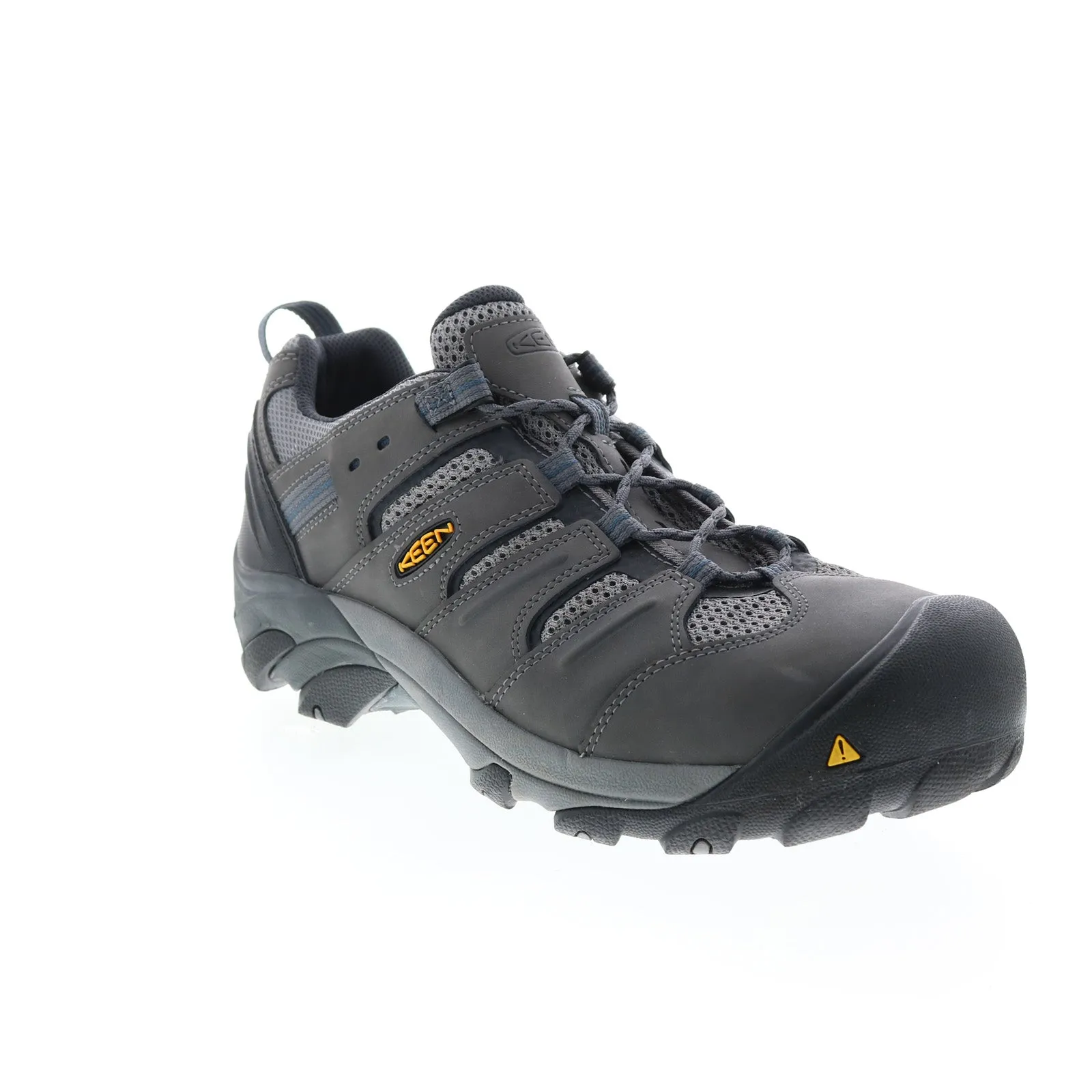 Keen Lansing Low 1023204 Mens Gray Extra Wide Leather Athletic Work Shoes
