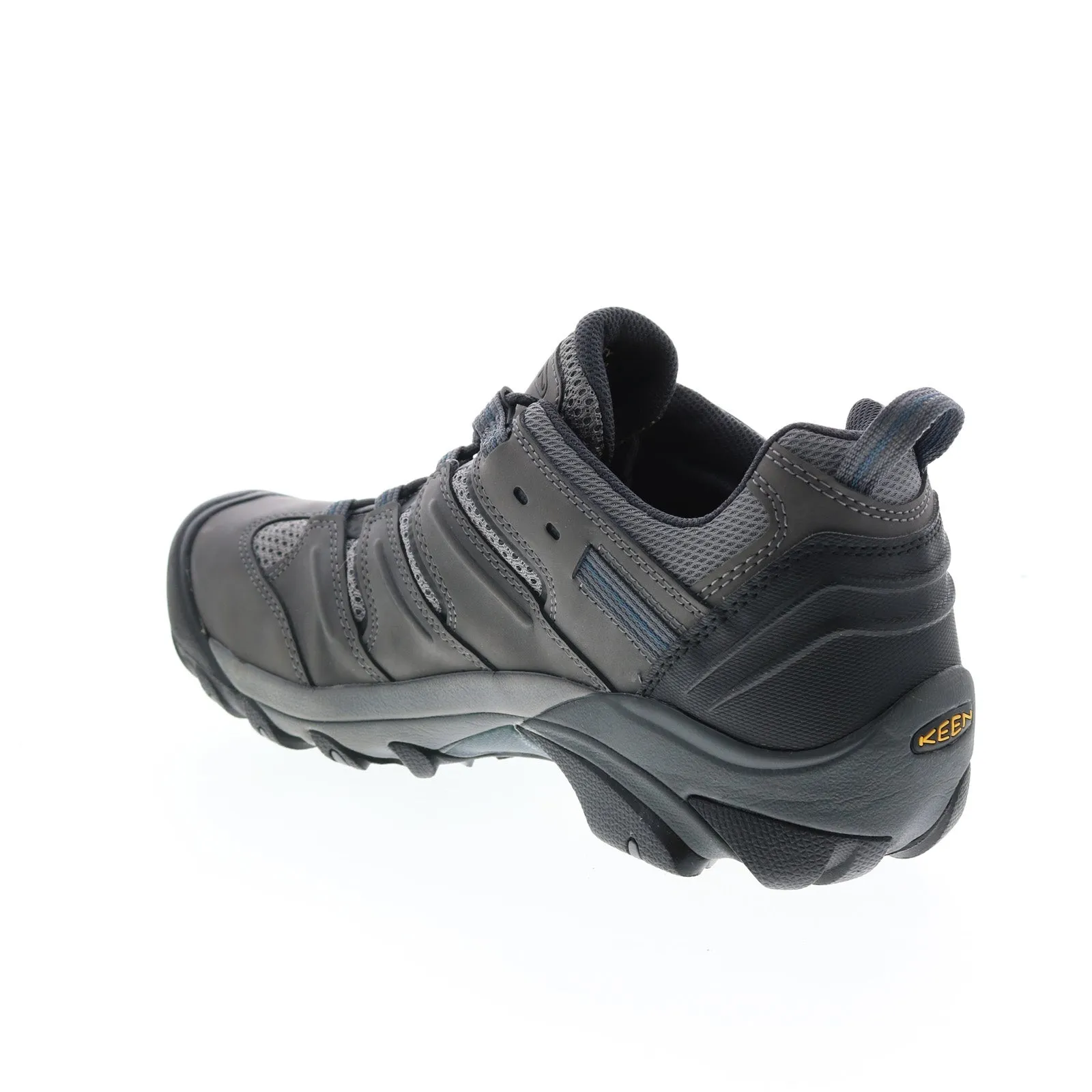 Keen Lansing Low 1023204 Mens Gray Extra Wide Leather Athletic Work Shoes