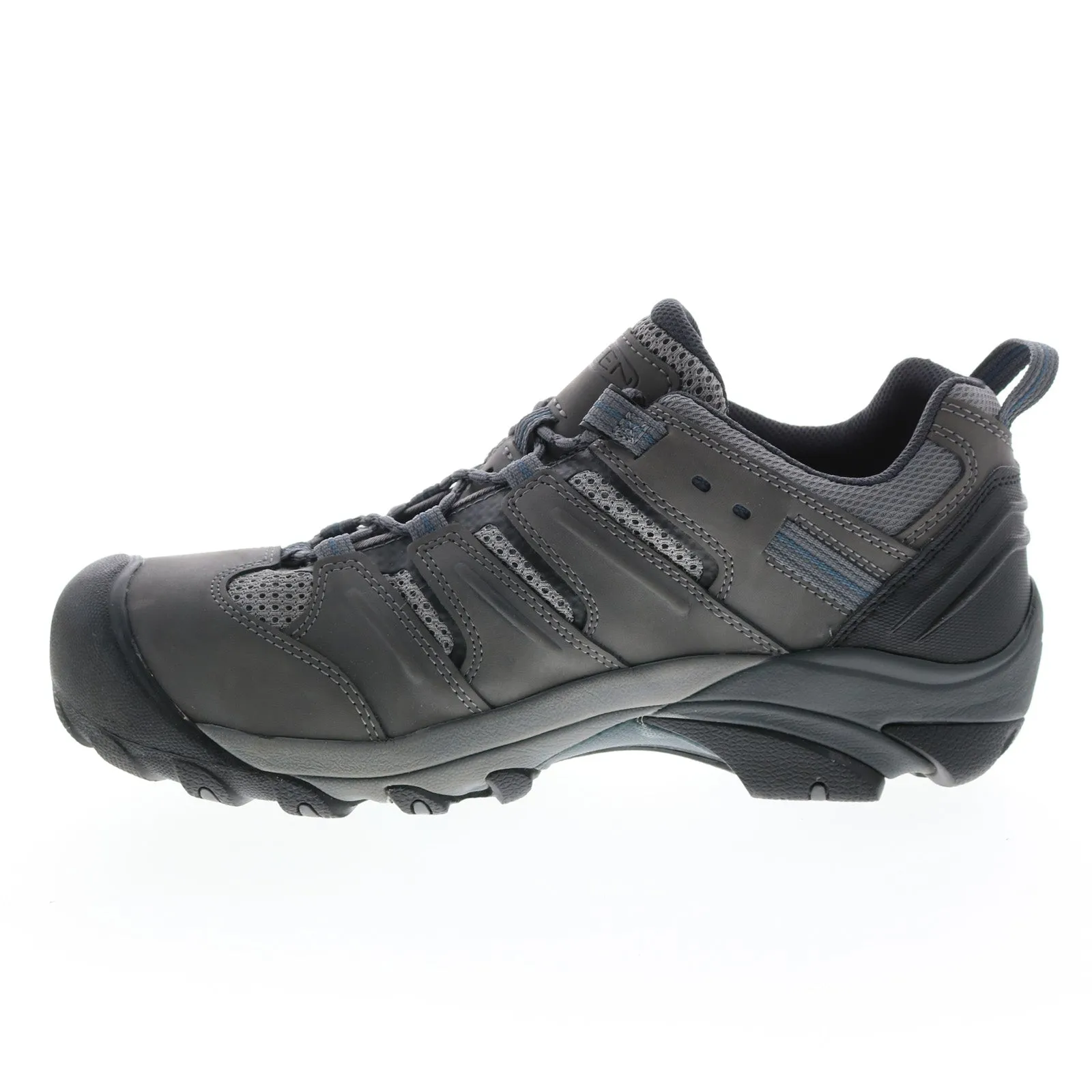 Keen Lansing Low 1023204 Mens Gray Extra Wide Leather Athletic Work Shoes