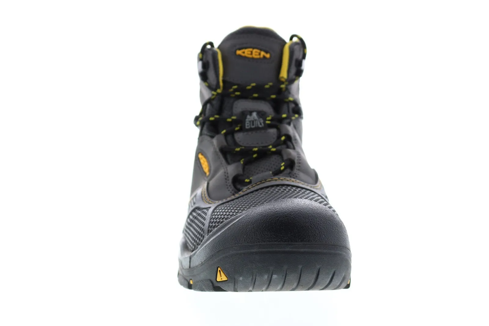 Keen Logandale 1017828 Mens Black Leather High Top Lace Up Work Boots