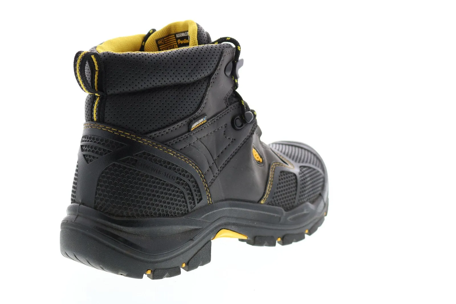Keen Logandale 1017828 Mens Black Leather High Top Lace Up Work Boots