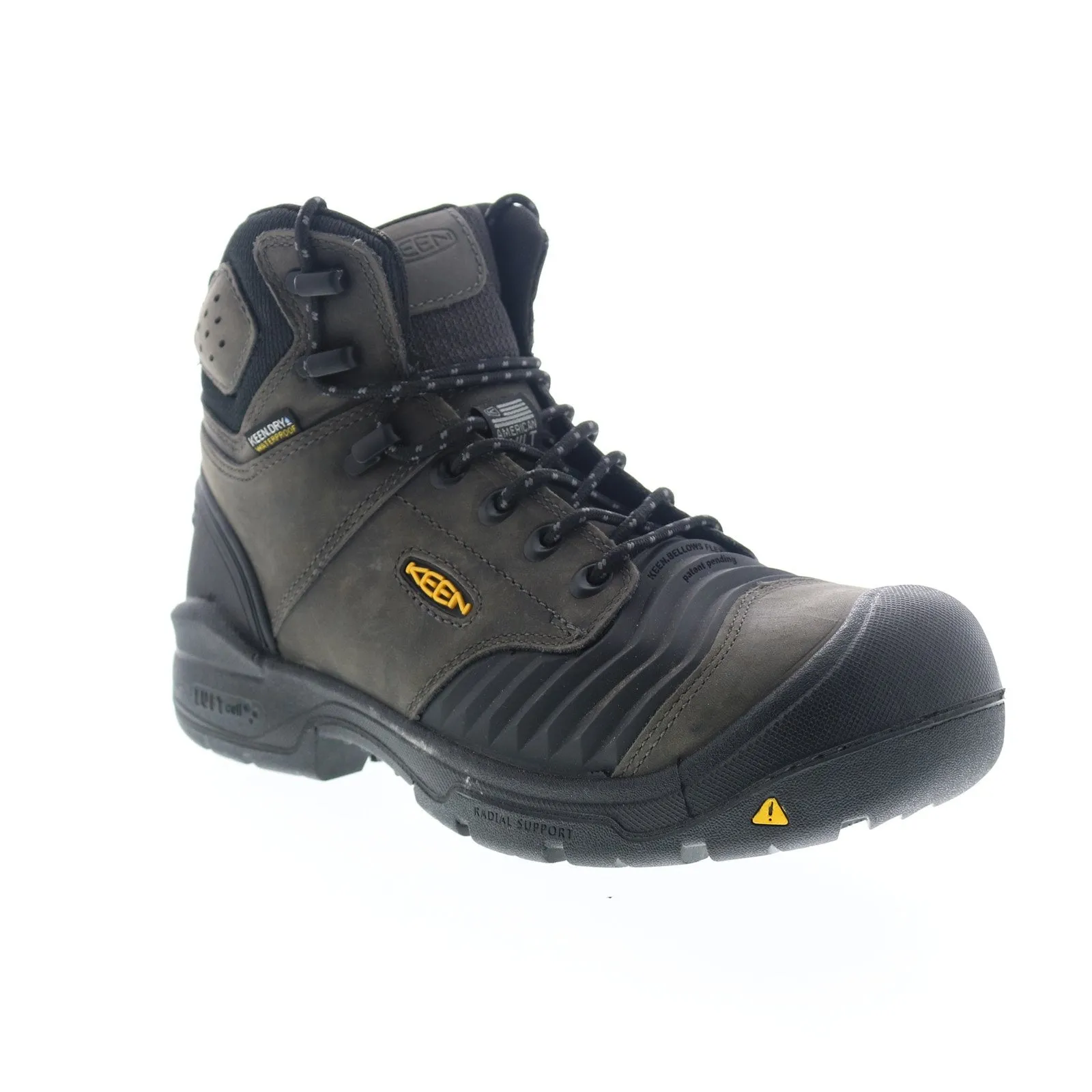 Keen Portland 6 1023387 Mens Green Leather High Top Lace Up Work Boots