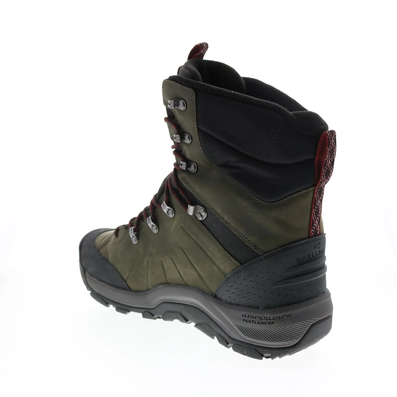 Keen Revel IV High Polar Boot 1023621 Mens Green Leather Lace Up Hiking Boots