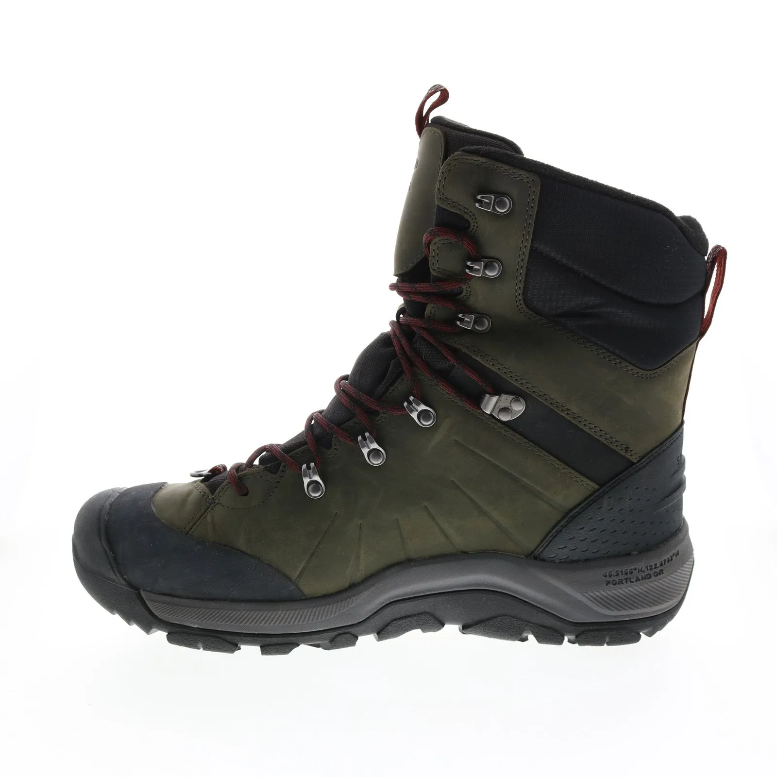 Keen Revel IV High Polar Boot 1023621 Mens Green Leather Lace Up Hiking Boots