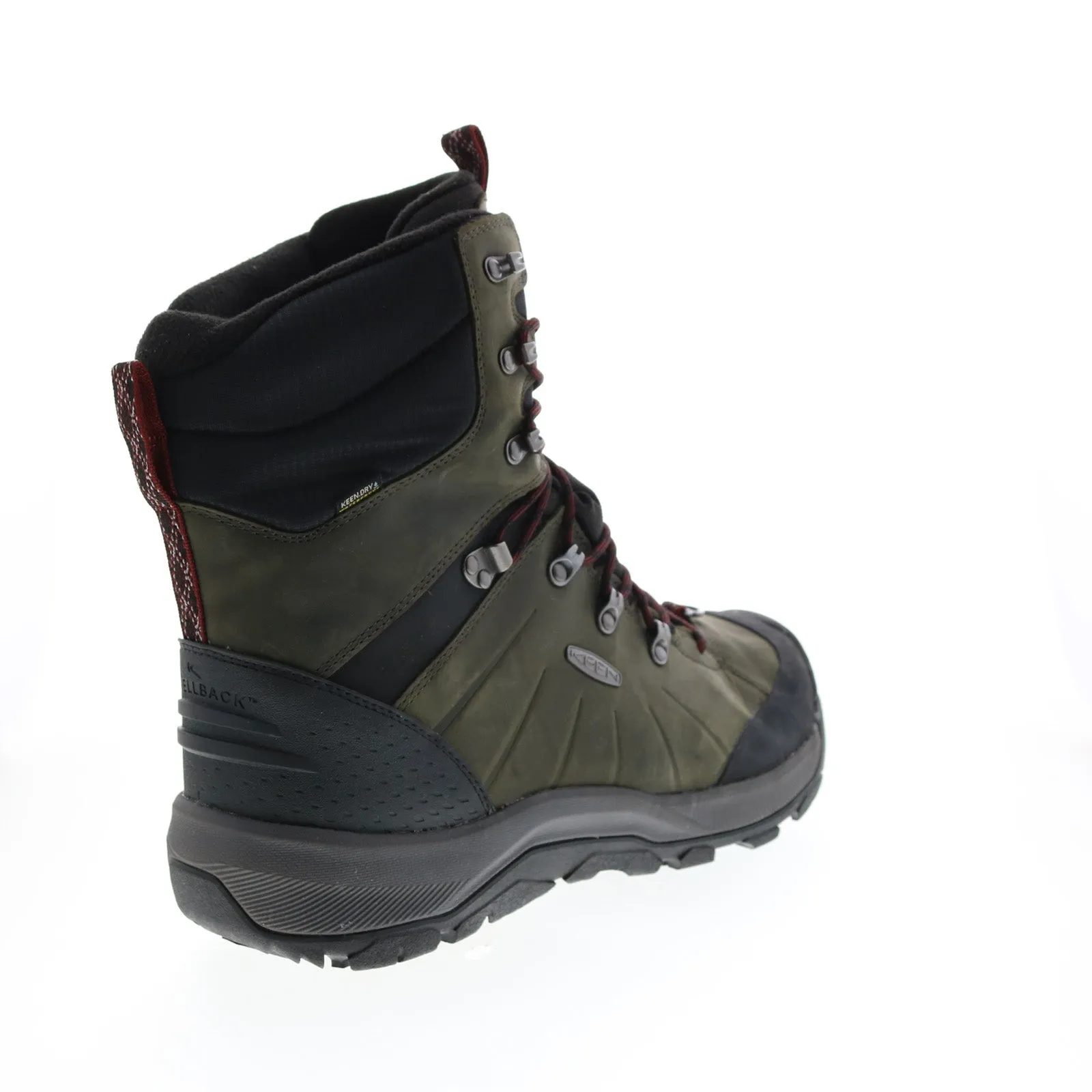 Keen Revel IV High Polar Boot 1023621 Mens Green Leather Lace Up Hiking Boots