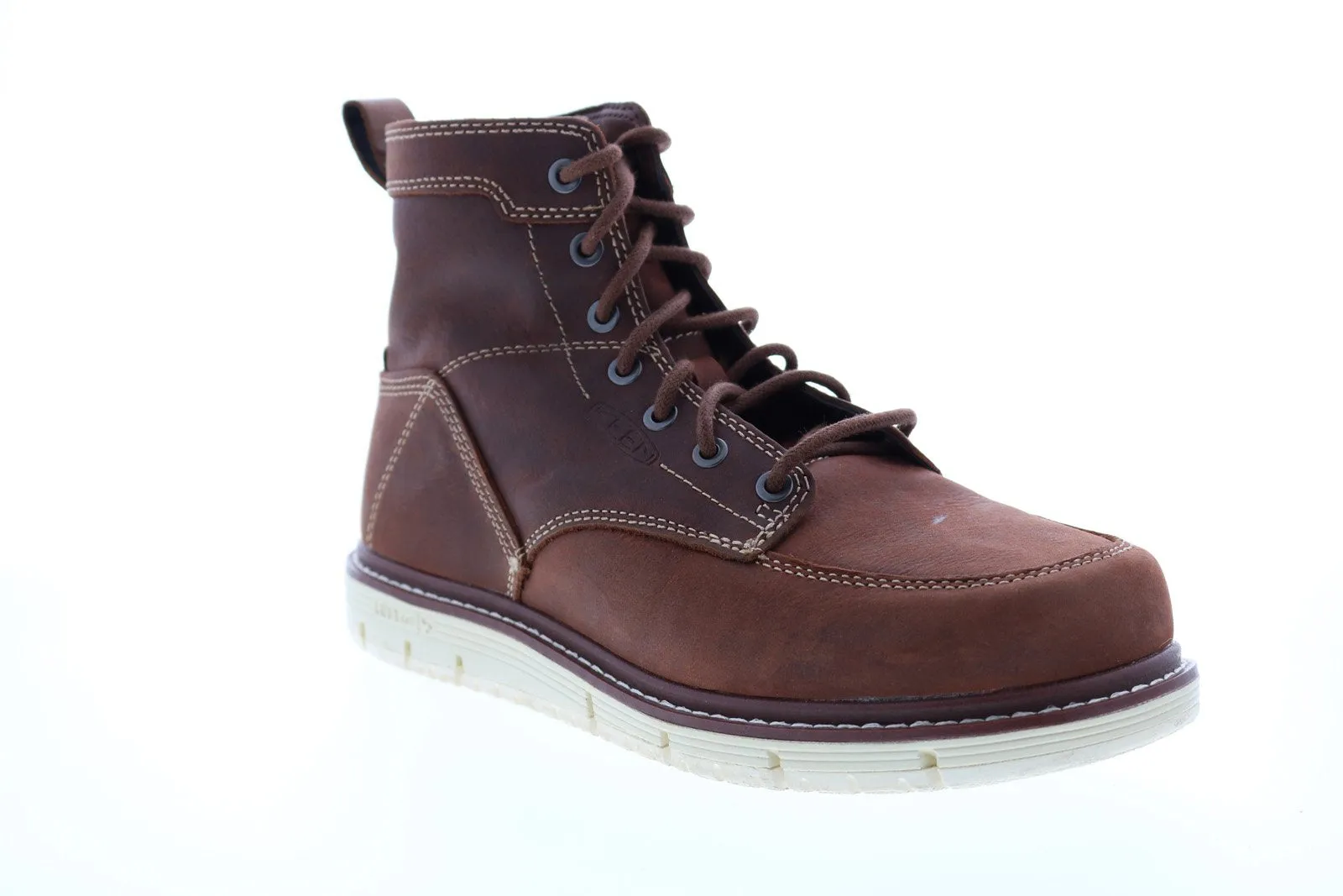 Keen San Jose 1020146 Mens Brown Extra Wide 2E Leather Lace Up Work Boots