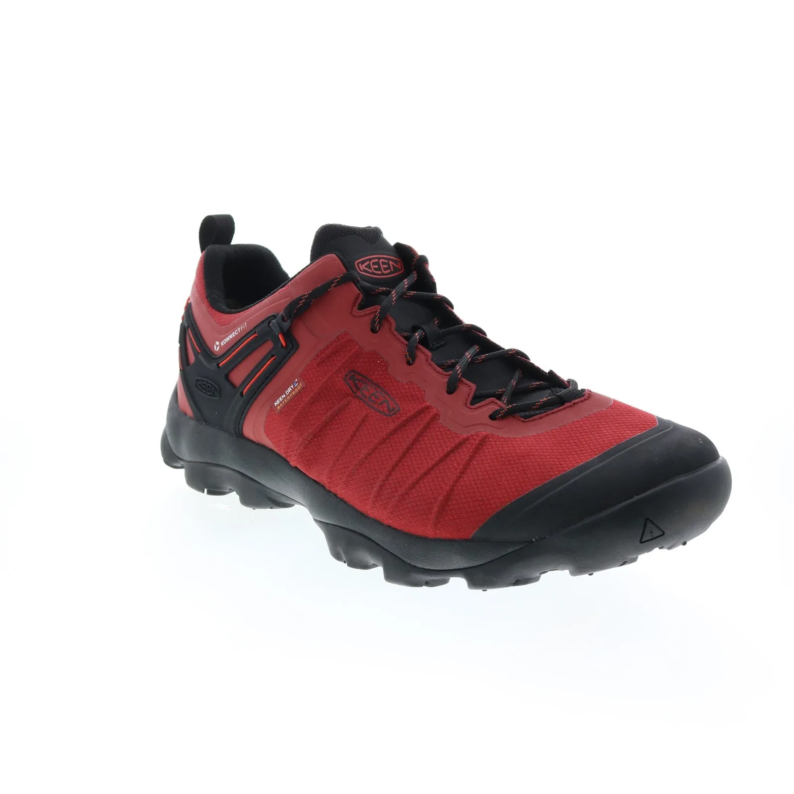Keen Venture Waterproof 1024650 Mens Red Canvas Lace Up Athletic Hiking Shoes