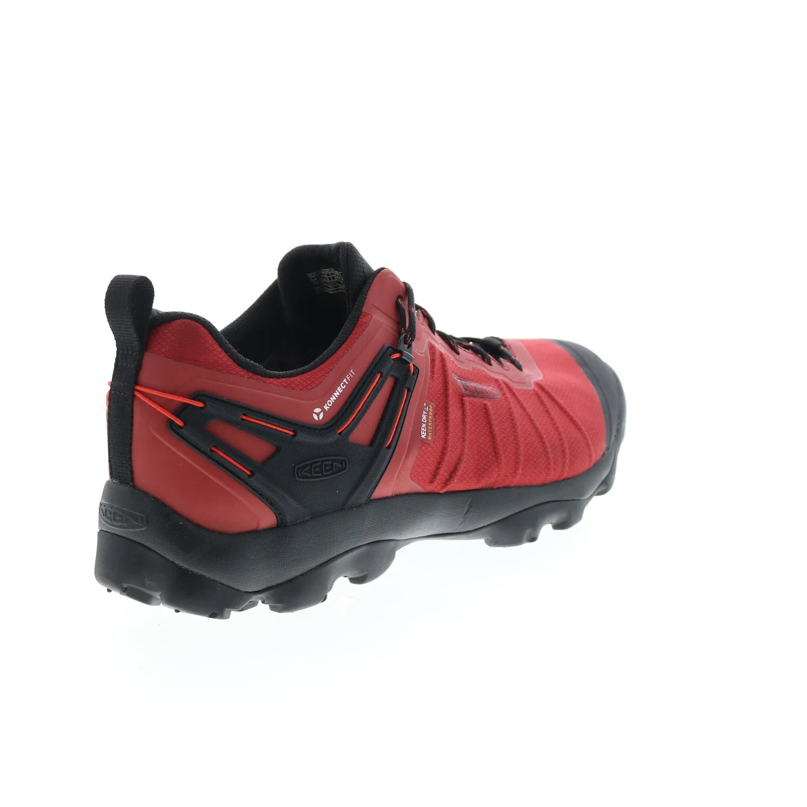 Keen Venture Waterproof 1024650 Mens Red Canvas Lace Up Athletic Hiking Shoes
