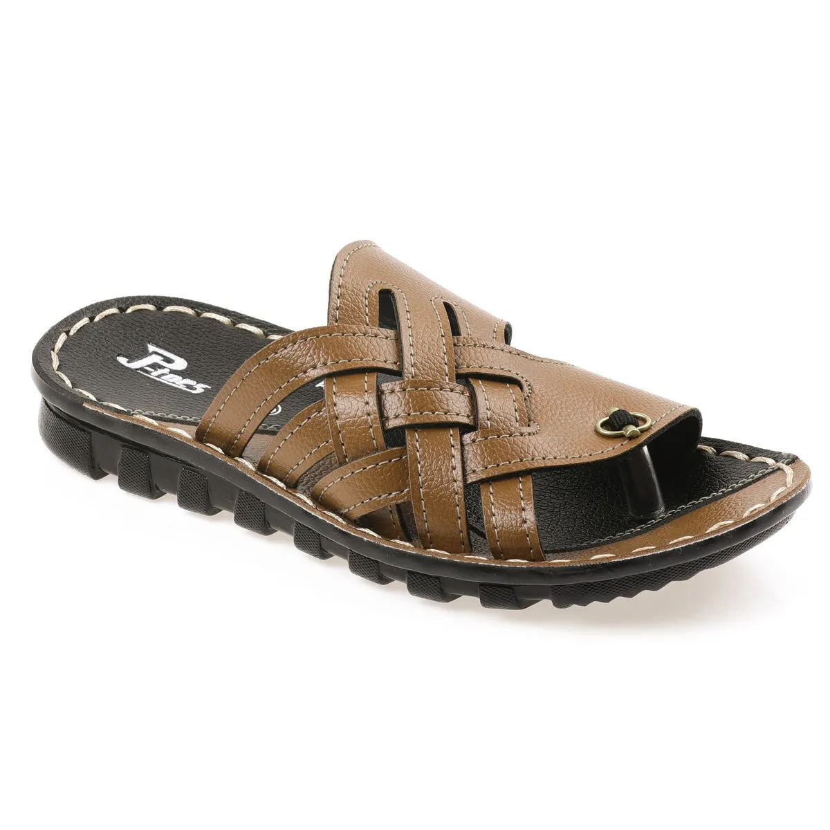 Kids Tan P-Toes Sandals