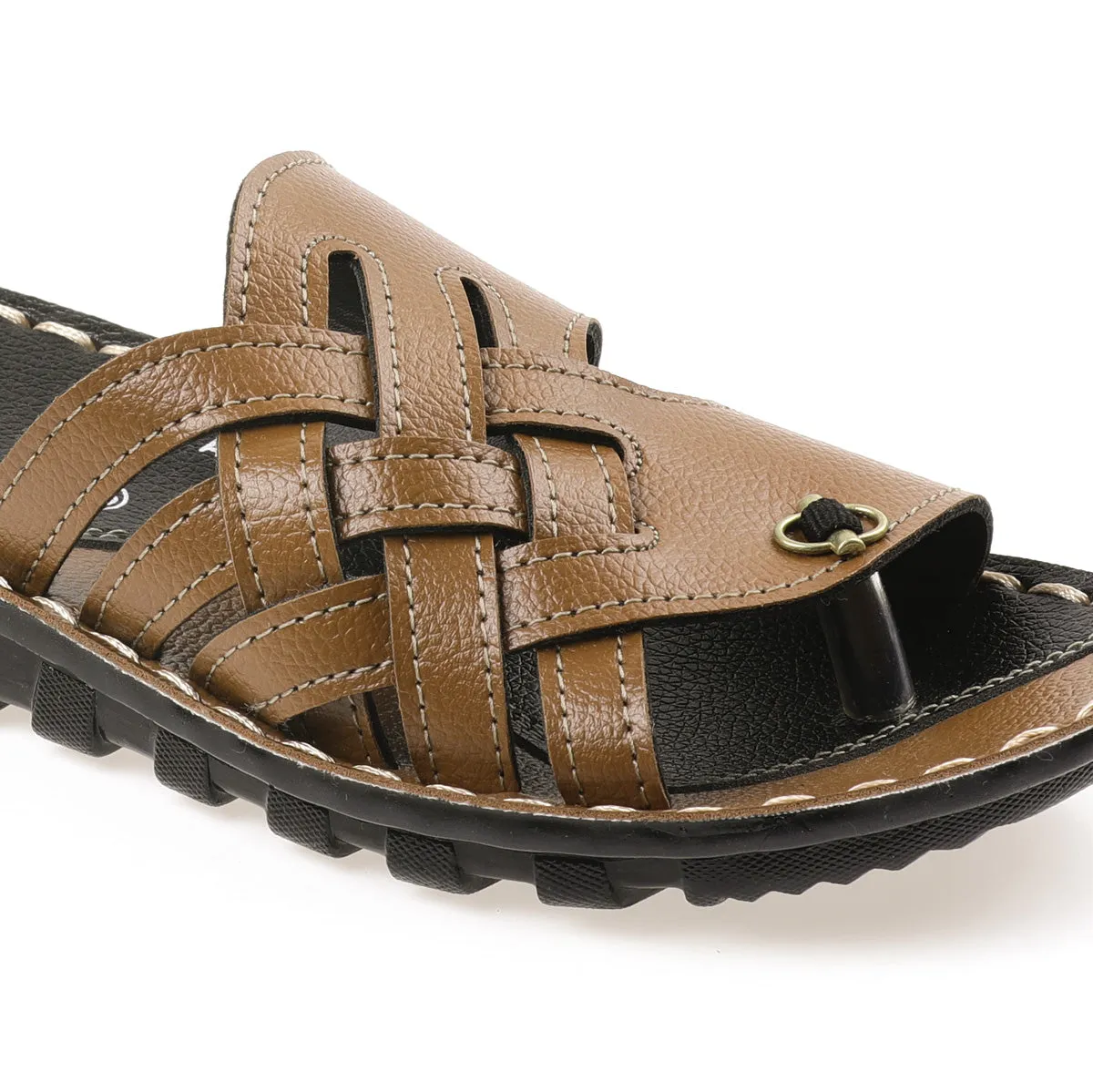 Kids Tan P-Toes Sandals