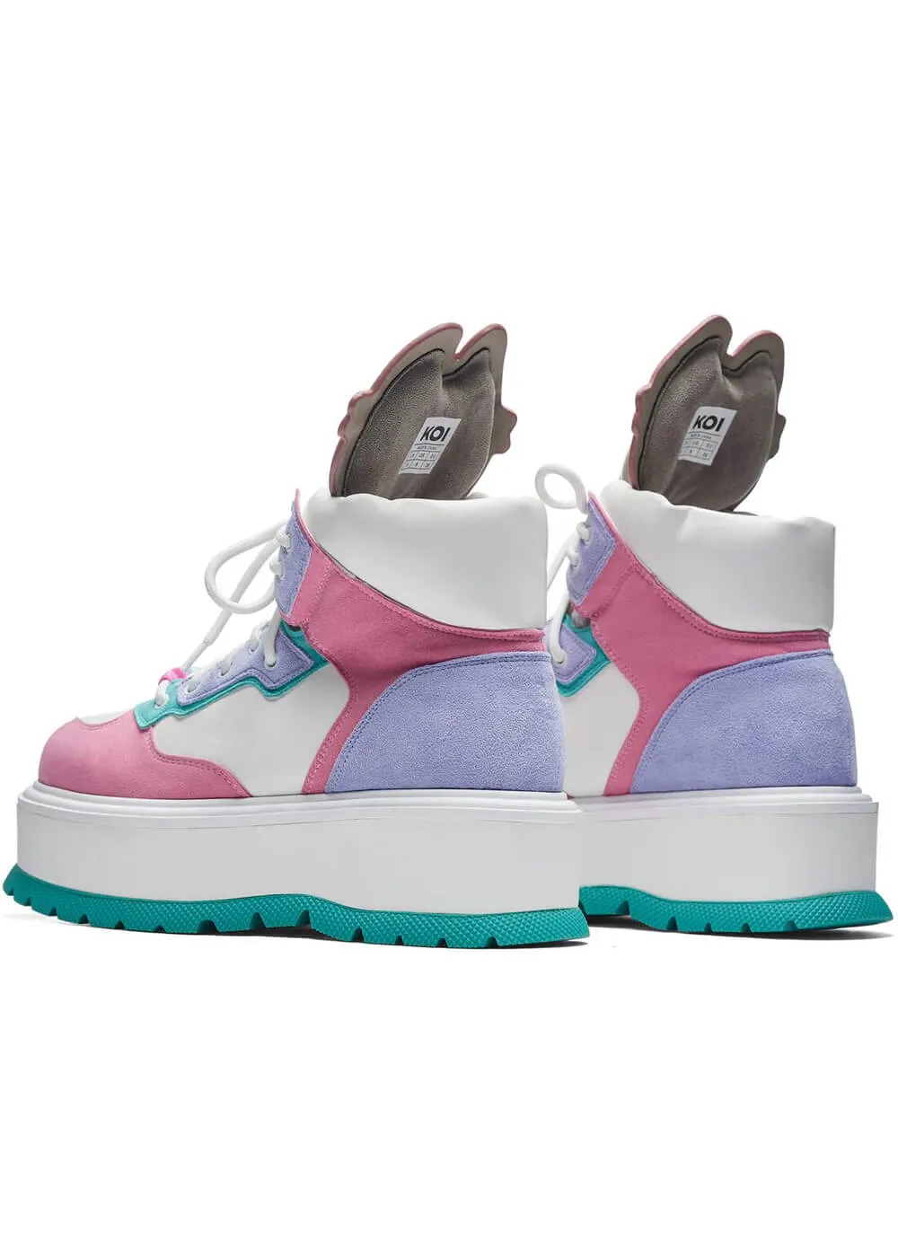 Koi x Pusheen Cuddles Platform Boots Pastel