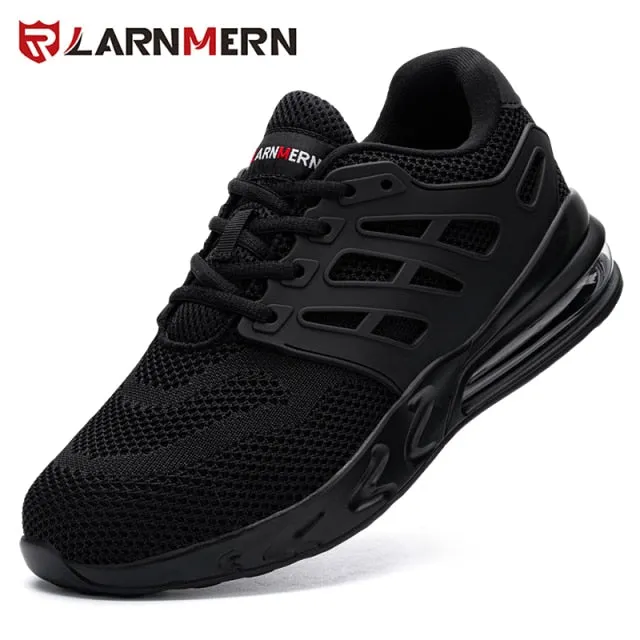 LARNMERN Men's Steel Toe Work Safety Shoes Anti-smashing construction