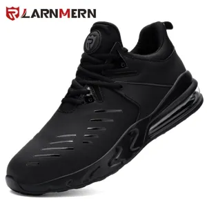 LARNMERN Men's Steel Toe Work Safety Shoes Anti-smashing construction