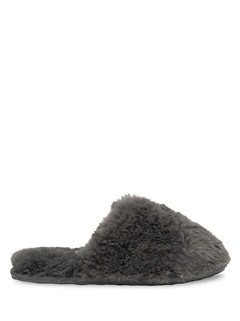 Lemon Lux Faux Fur Slide