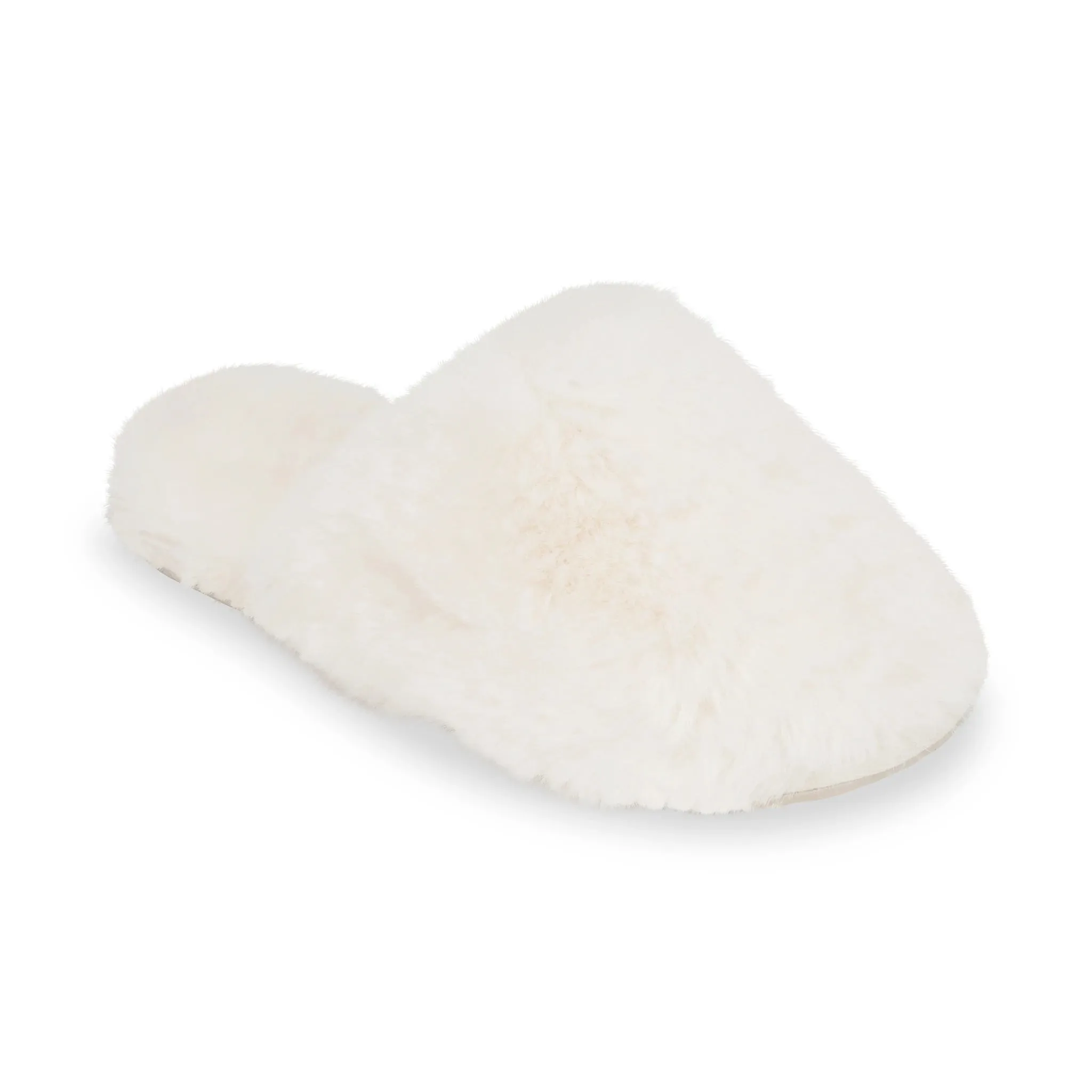 Lemon Lux Faux Fur Slide