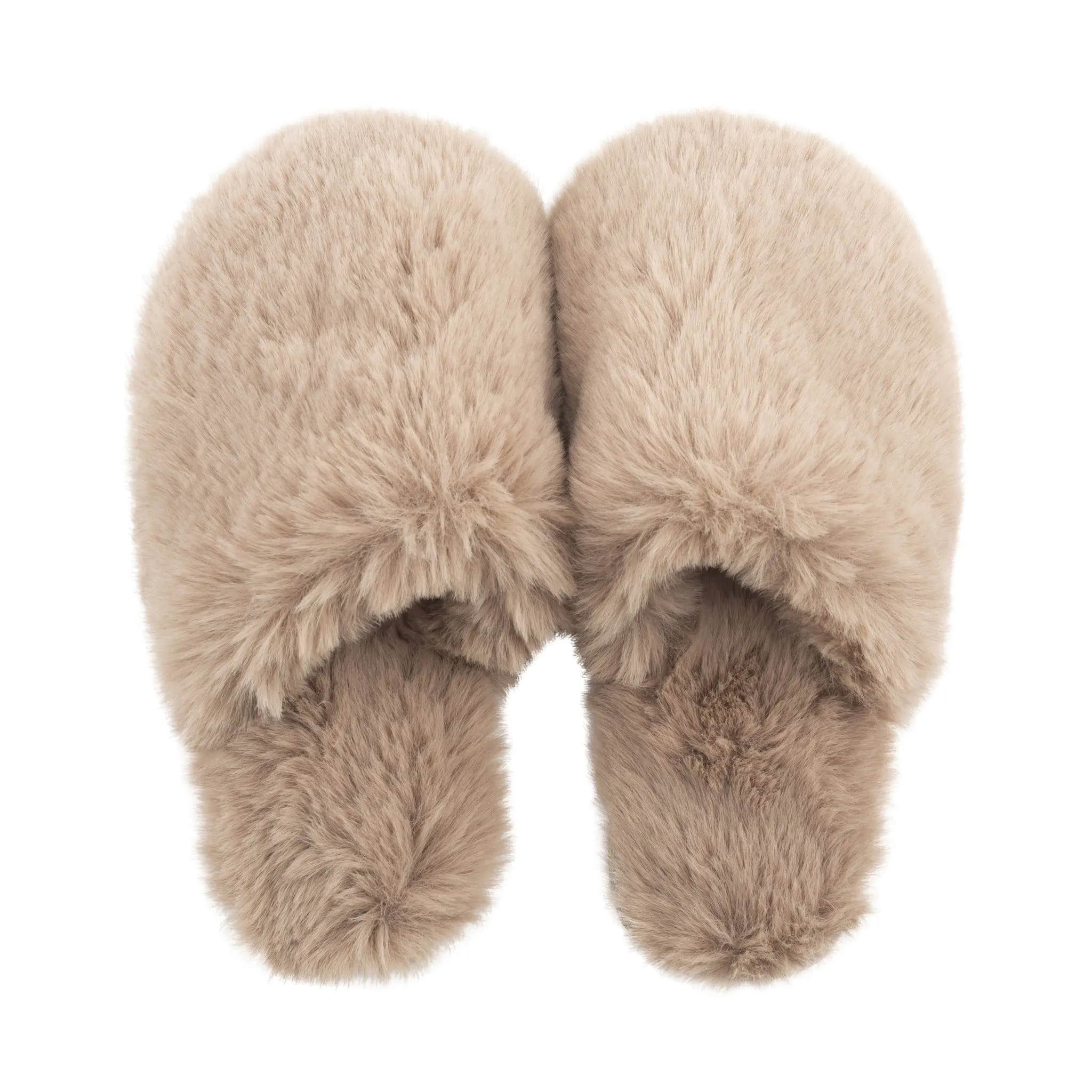 Lemon Lux Faux Fur Slide