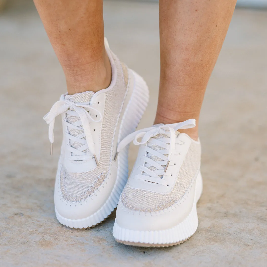 Let The Record Show Sneakers, Beige
