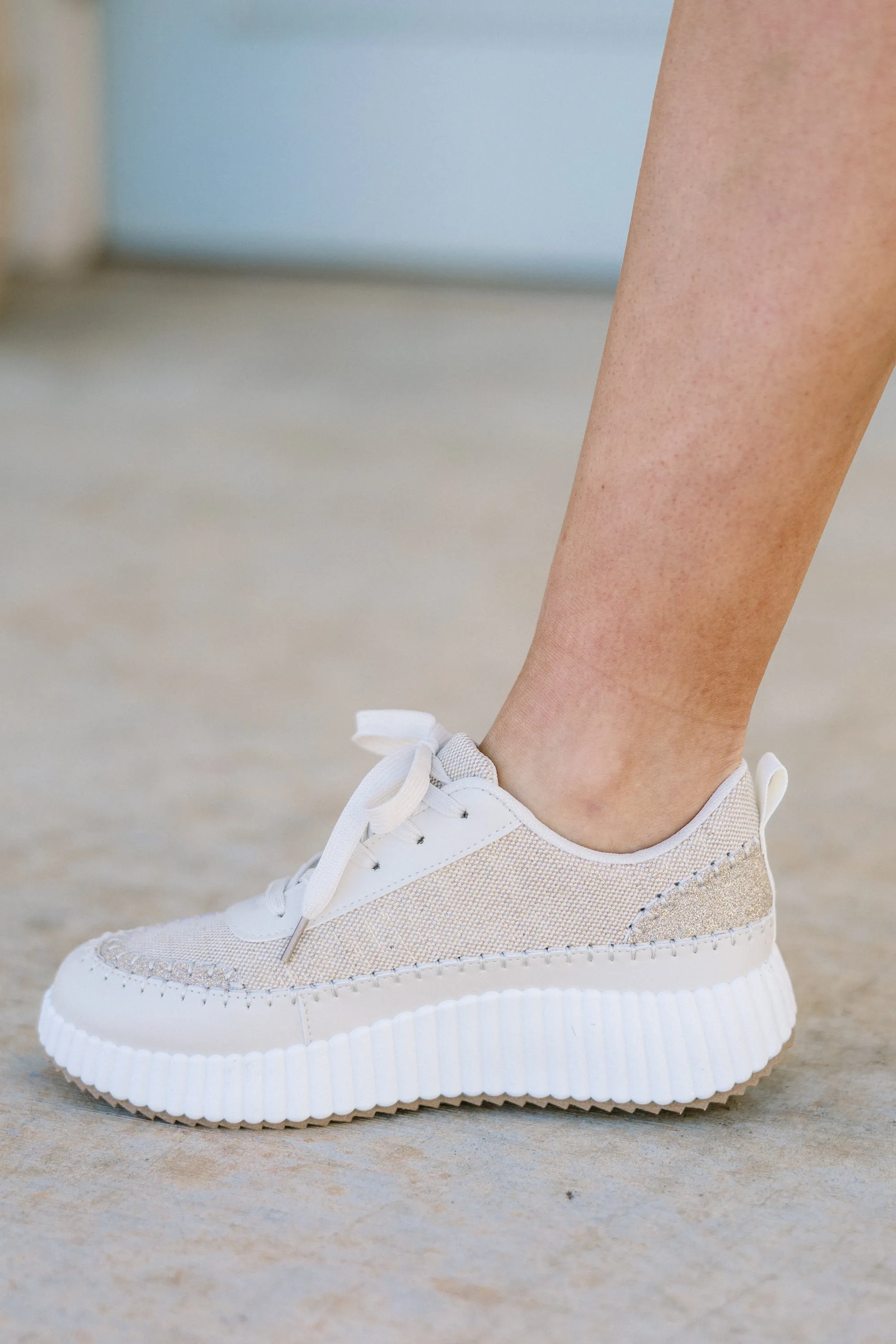 Let The Record Show Sneakers, Beige