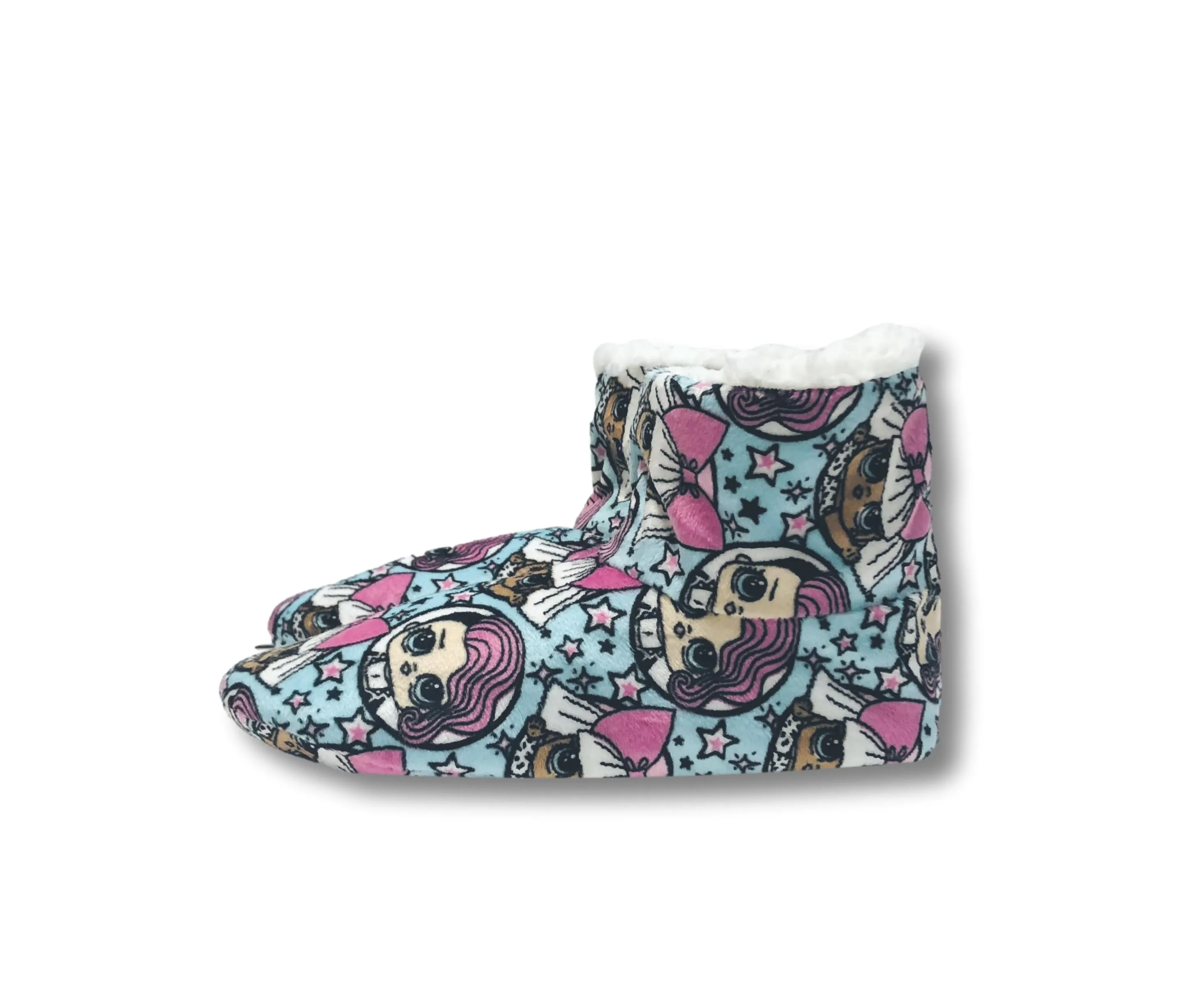LOL Dolls Girls Slipper Booties Fuzzy Kids House Shoes