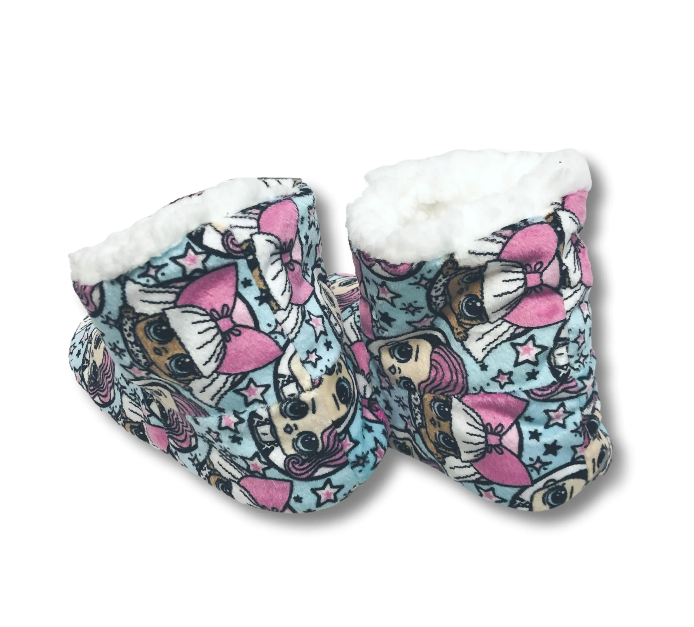 LOL Dolls Girls Slipper Booties Fuzzy Kids House Shoes