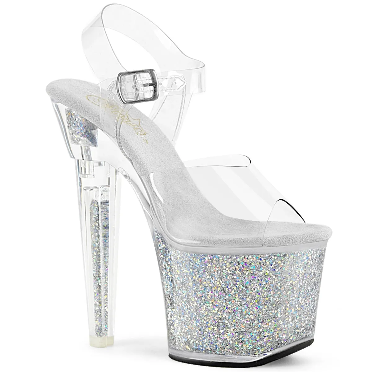 LOVESICK-708SG  Clear/Silver Multi Iridescent Glitters