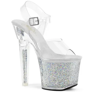 LOVESICK-708SG  Clear/Silver Multi Iridescent Glitters