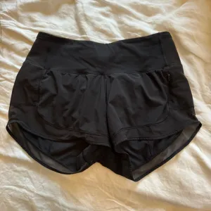 Lululemon Black Mesh Running Shorts
