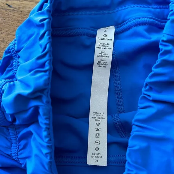 Lululemon Blue Athletic Running Shorts Size 4