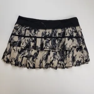 LULULEMON Run: Pace Setter Skirt Granite black size 10