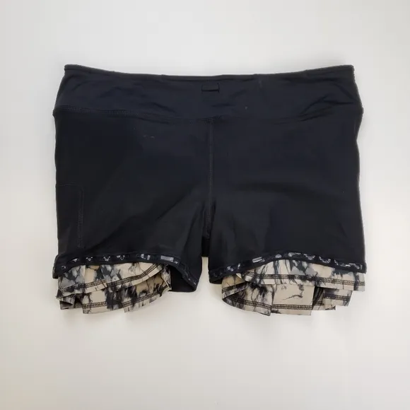 LULULEMON Run: Pace Setter Skirt Granite black size 10