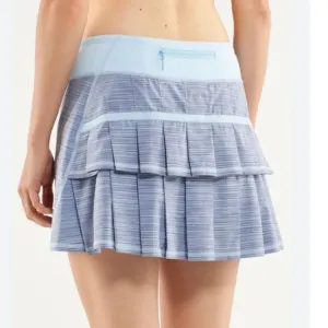 Lululemon Run Pace Setter Tall Skirt Twisted Stripe Caspian Blue Caspian Blue