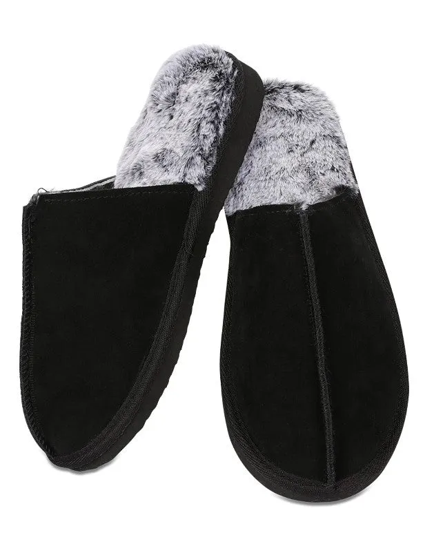 MeMoi Men's Suede Plush Slippers